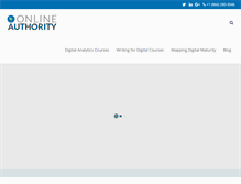 Tablet Screenshot of onlineauthority.com